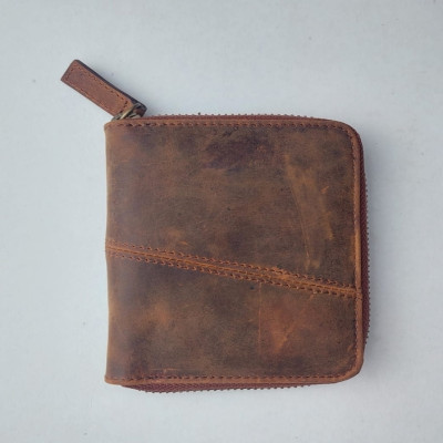 Round zipper wallet (bifold)