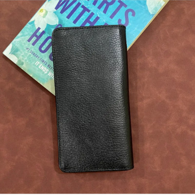 Double chamber long wallet