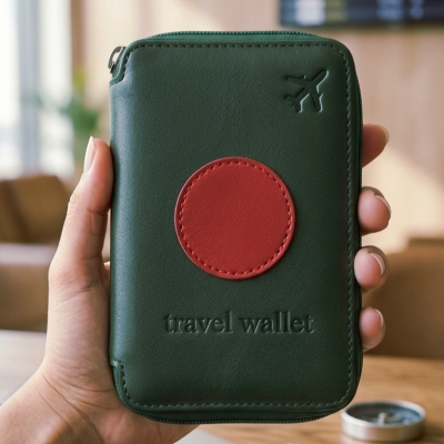 Zipper Passport cover(৩-৪ টি পাসপোর্ট রাখতে পারবেন)
