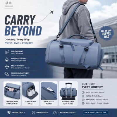 Travel Mate Backpack [Sky blue]