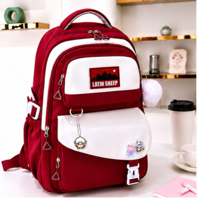 Cute Premium Kids School Backpack(Maroon)