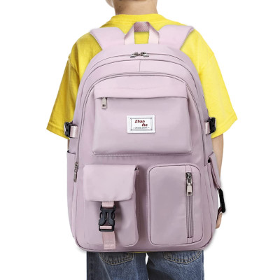 Casual school backpack Purple